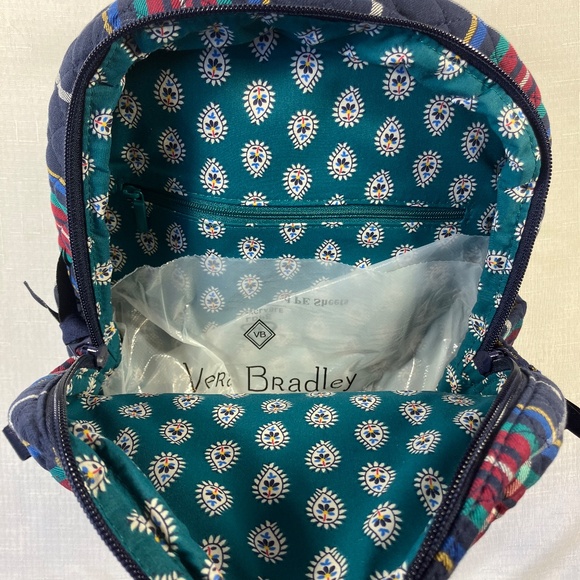 NWT Vera Bradley Tartan Plaid Scottie Dog Small Backpack - Picture 8 of 12